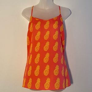 J. Crew • Pineapple Print Racerback Tank 💫
